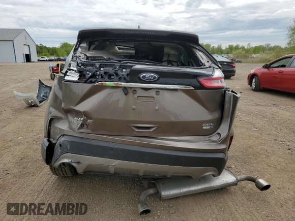 2019 Ford Edge SEL with VIN 2FMPK4J9XKBC64000, listed as a Copart auction lot 56678125 with Not provided miles and Salvage title. Bid and sale history available at DreamBid. Image 6.