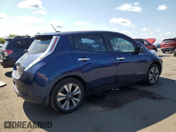 2017 Nissan LEAF SL with VIN 1N4BZ0CP8HC305639, listed as a Copart auction lot 72164814 with 21,897 mi miles and Salvage Title. Bid and sale history available at carsss.com. Image 3.