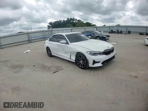 2021 BMW 3 Series 330i with VIN 3MW5R1J08M8B98075, listed as a Copart auction lot 54452025 with 51,191 mi miles and Salvage title. Bid and sale history available at DreamBid. Image 13.