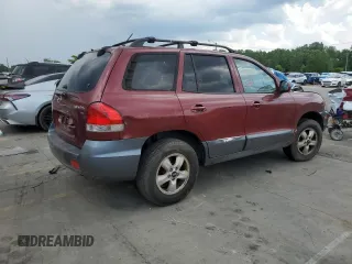 2005 Hyundai Santa Fe GLS with VIN KM8SC13D25U871319, listed as a Copart auction lot 62821625 with 101,202 mi miles and Clean title. Bid and sale history available at DreamBid. Image 3.