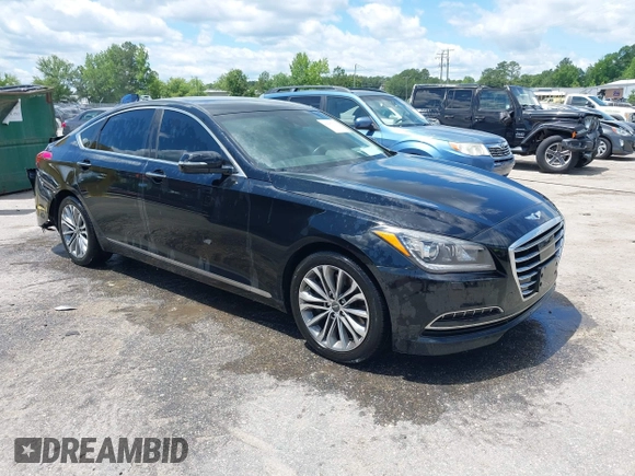 2017 Genesis G80 3.8L with VIN KMHGN4JEXHU180122, listed as a IAAI auction lot 42297360 with 60,302 mi miles and . Bid and sale history available at DreamBid. Image 1.