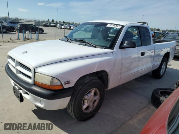 2000 Dodge Dakota Sport with VIN 1B7GL22N7YS515605, listed as a Copart auction lot 50796185 with 256,744 mi miles and Salvage Title. Bid and sale history available at carsss.com. Image 1.