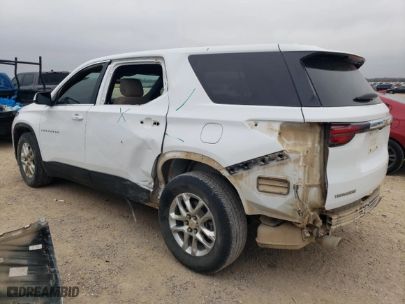 2023 Chevrolet Traverse LS with VIN 1GNERFKW4PJ169045, listed as a Copart auction lot 44637315 with 34,035 mi miles and Salvage Title. Bid and sale history available at carsss.com. Image 2.