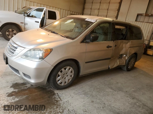 2008 Honda Odyssey LX with VIN 5FNRL38258B110528, listed as a Copart auction lot 44129175 with 93,780 mi miles and Salvage Title. Bid and sale history available at carsss.com. Image 1.