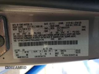 2013 Ford Escape SEL with VIN 1FMCU9HX7DUA60178, listed as a Copart auction lot 85203234 with 144,153 mi miles and Salvage Title. Bid and sale history available at carsss.com. Image 14.