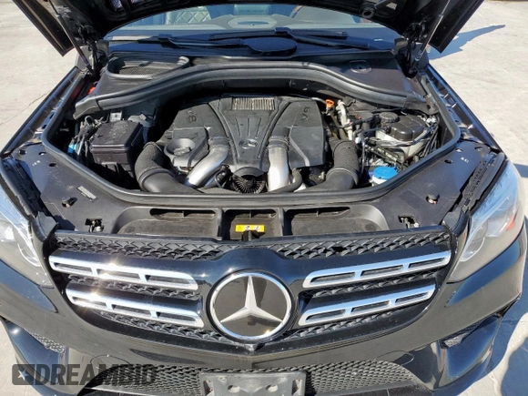 2019 Mercedes-Benz GLS 550 with VIN 4JGDF7DE1KB222435, listed as a Copart auction lot 47496225 with 123,697 mi miles and Clean title. Bid and sale history available at DreamBid. Image 12.