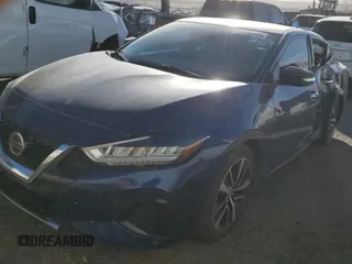 2021 Nissan Maxima SV with VIN 1N4AA6CVXMC503914, listed as a Copart auction lot 47483425 with 74,651 mi miles and Salvage Title. Bid and sale history available at DreamBid. Image 1.