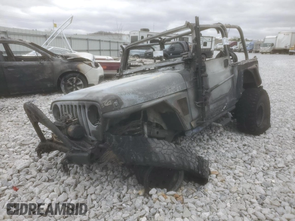 2004 Jeep Wrangler Rubicon with VIN 1J4FA69S74P787812, listed as a Copart auction lot 49821695 with Not provided miles and Salvage title. Bid and sale history available at DreamBid. Image 1.