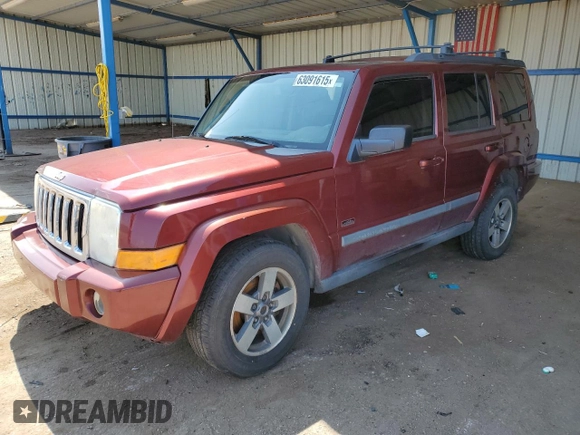2008 Jeep Commander Sport with VIN 1J8HG48K68C149401, listed as a Copart auction lot 63091615 with 230,959 mi miles and Clean title. Bid and sale history available at DreamBid. Image 1.