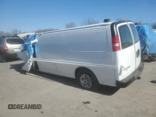 2024 GMC Savana Cargo Van with VIN 1GTZ7HFP5R1102780, listed as a Copart auction lot 42797835 with 0 mi miles and Salvage Title. Bid and sale history available at carsss.com. Image 2.