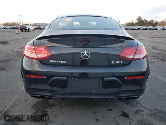2018 Mercedes-Benz C 43 AMG with VIN WDDWJ6EB4JF640169, listed as a Copart auction lot 82815684 with 47,739 mi miles and Salvage Title. Bid and sale history available at DreamBid. Image 6.