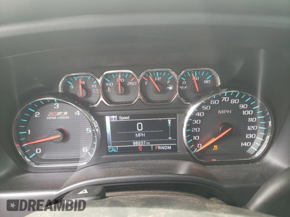 2015 Chevrolet Silverado 1500 LTZ with VIN 3GCUKSEC9FG367901, listed as a Copart auction lot 40817402 with 98,237 mi miles and Salvage Title. Bid and sale history available at carsss.com. Image 8.
