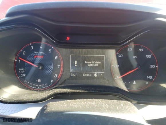 2024 Chevrolet Trax 1RS with VIN KL77LGE26RC004474, listed as a Copart auction lot 87065374 with 27,801 mi miles and Salvage Title. Bid and sale history available at carsss.com. Image 9.