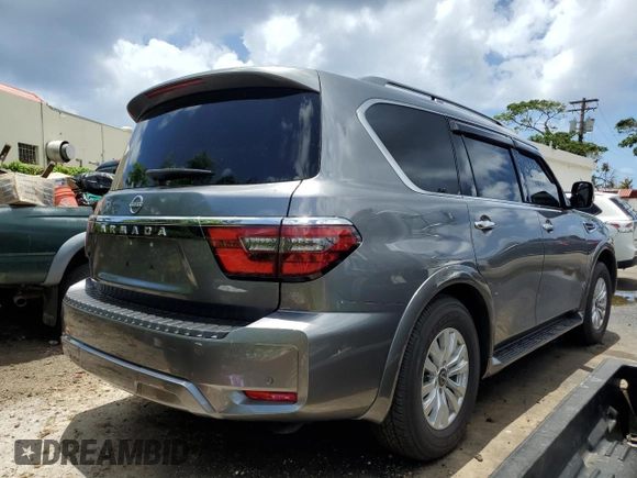 2023 Nissan Armada SV with VIN JN8AY2ACXP9180180, listed as a Copart auction lot 66499514 with Not Provided miles and Salvage Title. Bid and sale history available at carsss.com. Image 3.