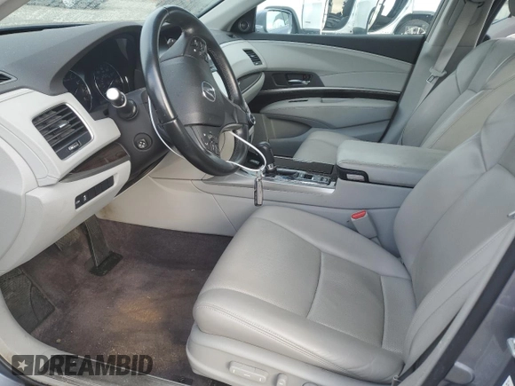 2014 Acura RLX Technology with VIN JH4KC1F50EC005051, listed as a Copart auction lot 63270625 with 114,042 mi miles and Salvage title. Bid and sale history available at DreamBid. Image 7.