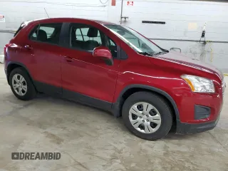 2015 Chevrolet Trax LS with VIN KL7CJKSB9FB120216, listed as a Copart auction lot 52504455 with 97,192 mi miles and Clean Title. Bid and sale history available at carsss.com. Image 4.