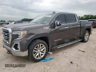2020 GMC Sierra 1500 SLT z VIN 1GTU9DED5LZ142452, wystawiony jako Copart lot #58737155 z przebiegiem 64 632 mil mil oraz Szkoda całkowita • Salvage title. Historia ofert i sprzedaży dostępna na DreamBid. Obrazek 1.