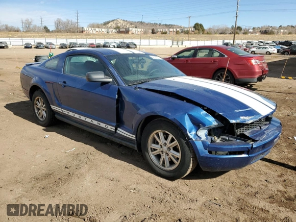 2008 Ford Mustang Deluxe with VIN 1ZVHT80N385149096, listed as a Copart auction lot 44723095 with 152,177 mi miles and Salvage Title. Bid and sale history available at DreamBid. Image 4.