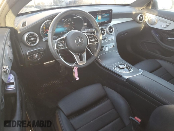 2023 Mercedes-Benz C 300 with VIN W1KWJ8EBXPG122548, listed as a Copart auction lot 80816274 with 10,142 mi miles and Salvage Title. Bid and sale history available at DreamBid. Image 8.