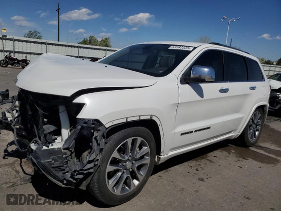 2017 Jeep Grand Cherokee Overland z VIN 1C4RJFCT7HC810183, wystawiony jako Copart lot #53182235 z przebiegiem 95 511 mil mil oraz Szkoda całkowita • Salvage title. Historia ofert i sprzedaży dostępna na DreamBid. Obrazek 1.