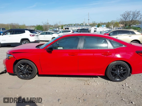 2025 Honda Civic Sport with VIN 2HGFE2F51SH528155, listed as a IAAI auction lot 42094578 with 6,403 mi miles and . Bid and sale history available at DreamBid. Image 13.