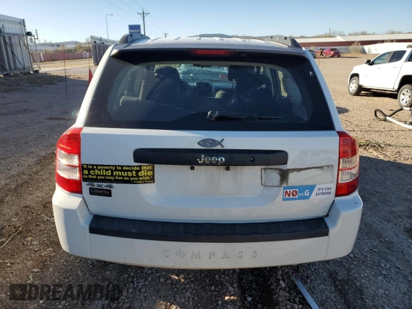 2010 Jeep Compass Sport with VIN 1J4NF4FB7AD503727, listed as a Copart auction lot 81966154 with 134,696 mi miles and Clean Title. Bid and sale history available at carsss.com. Image 6.