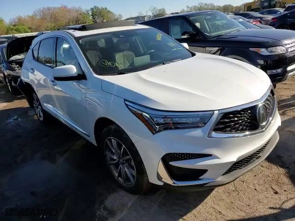 2021 Acura RDX w/Technology Package with VIN 5J8TC1H59ML022563, listed as a Copart auction lot 40729223 with 0 mi miles. Bid and sale history available at carsss.com. Image 12.