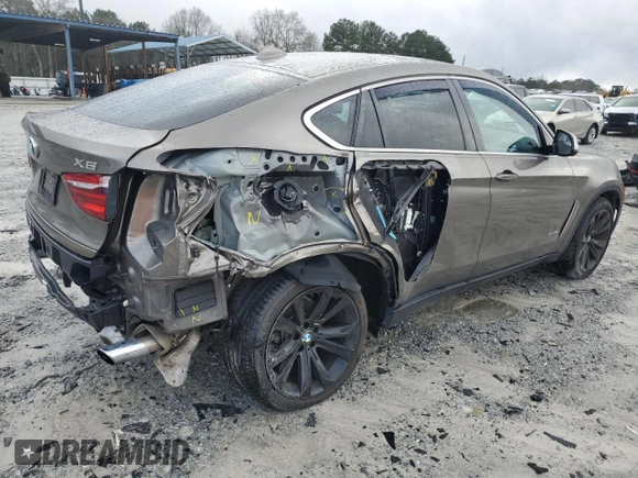 2017 BMW X6 xDrive35i with VIN 5UXKU2C36H0U29054, listed as a Copart auction lot 72765242 with 50,316 mi miles. Bid and sale history available at carsss.com. Image 3.