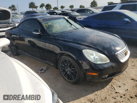 2002 Lexus SC 430 with VIN JTHFN48Y120033216, listed as a Copart auction lot 75189014 with Not Provided miles and Salvage Title. Bid and sale history available at DreamBid. Image 4.