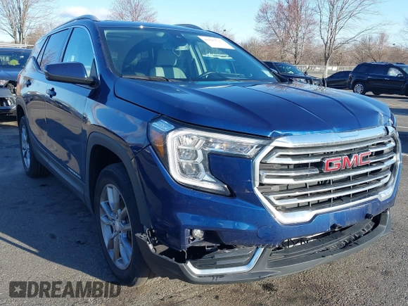 2022 GMC Terrain SLT with VIN 3GKALVEV9NL173222, listed as a IAAI auction lot 41849742 with 59,807 mi miles and . Bid and sale history available at DreamBid. Image 1.