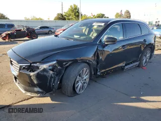 2021 Mazda CX-9 Signature with VIN JM3TCBEY9M0521875, listed as a Copart auction lot 75004384 with 27,486 mi miles and Salvage Title. Bid and sale history available at carsss.com. Image 1.