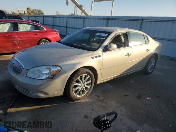 2009 Buick Lucerne CXL with VIN 1G4HD57M39U138968, listed as a Copart auction lot 77555374 with 172,065 mi miles and Salvage Title. Bid and sale history available at carsss.com. Image 1.