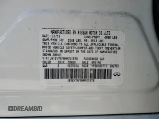 2017 Infiniti Q50 Sport z VIN JN1EV7AP8HM741578, wystawiony jako Copart lot #80983874 z przebiegiem 54 501 mil mil oraz Szkoda całkowita • Salvage title. Historia ofert i sprzedaży dostępna na DreamBid. Obrazek 14.
