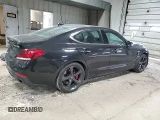 2019 Genesis G70 Advanced with VIN KMTG34LE9KU025478, listed as a Copart auction lot 49776525 with 57,583 mi miles and Salvage title. Bid and sale history available at DreamBid. Image 3.