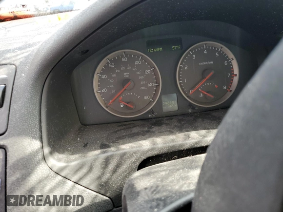 2007 Volvo S40 2.4L with VIN YV1MS382472316321, listed as a Copart auction lot 43195895 with 242,297 mi miles and Salvage Title. Bid and sale history available at carsss.com. Image 9.