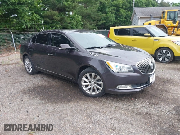 2014 Buick LaCrosse Leather with VIN 1G4GB5G33EF249494, listed as a IAAI auction lot 42538524 with 209,091 mi miles and . Bid and sale history available at DreamBid. Image 1.