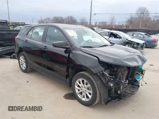 2021 Chevrolet Equinox LS with VIN 2GNAXHEV0M6109954, listed as a IAAI auction lot 41709777 with 49,982 mi miles. Bid and sale history available at carsss.com. Image 1.