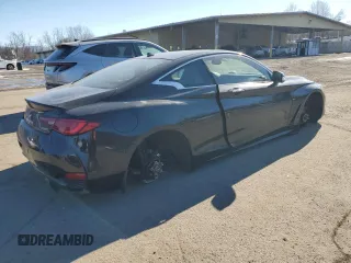 2022 Infiniti Q60 Red Sport 400 with VIN JN1FV7LL8NM680212, listed as a Copart auction lot 41955715 with Not provided miles and Salvage title. Bid and sale history available at DreamBid. Image 3.