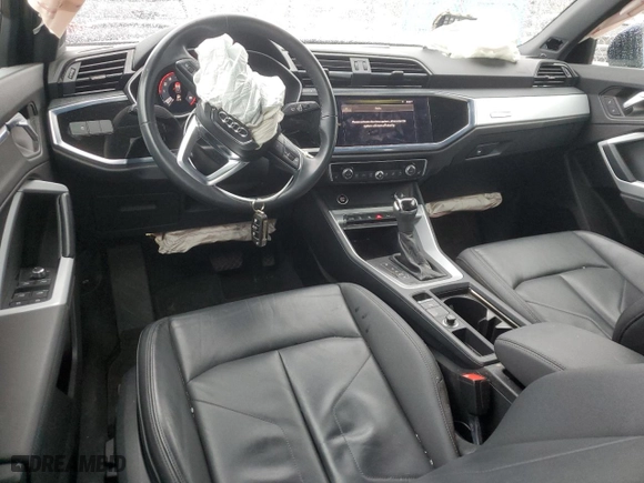 2021 Audi Q3 S line Premium with VIN WA1DECF34M1050416, listed as a Copart auction lot 50046095 with 37,401 mi miles and Salvage Title. Bid and sale history available at carsss.com. Image 8.