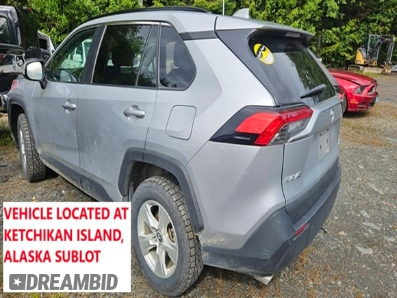 2021 Toyota RAV4 XLE with VIN 2T3P1RFV7MW161787, listed as a Copart auction lot 60937395 with 91,377 mi miles and Salvage title. Bid and sale history available at DreamBid. Image 2.