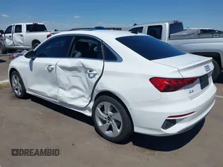 2023 Audi A3 Premium with VIN WAUAUDGY9PA128136, listed as a IAAI auction lot 42229138 with 24,147 mi miles and . Bid and sale history available at DreamBid. Image 3.