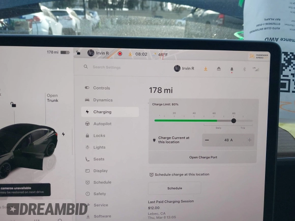 2023 Tesla Model 3 Performance z VIN 5YJ3E1EC3PF716085, wystawiony jako IAAI lot #41911684 z przebiegiem 45 184 mil mil oraz . Historia ofert i sprzedaży dostępna na DreamBid. Obrazek 18.