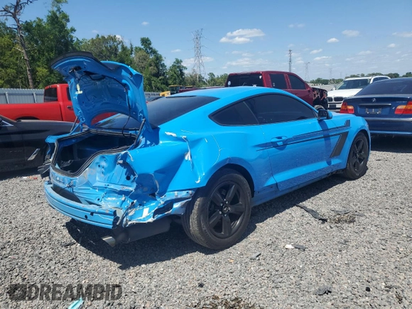 2017 Ford Mustang V6 with VIN 1FA6P8AMXH5246807, listed as a Copart auction lot 53304045 with 147,064 mi miles and Salvage Title. Bid and sale history available at carsss.com. Image 3.