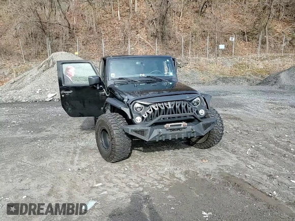 2017 Jeep Wrangler Sport with VIN 1C4AJWAG8HL569835, listed as a Copart auction lot 52822585 with 46,023 mi miles and Salvage Title. Bid and sale history available at DreamBid. Image 11.