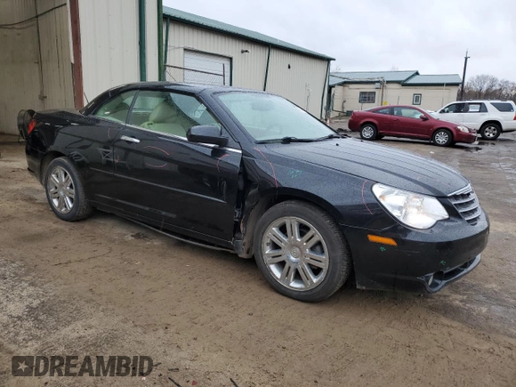 2008 Chrysler Sebring Limited with VIN 1C3LC65MX8N635460, listed as a Copart auction lot 79494124 with 172,572 mi miles and Salvage Title. Bid and sale history available at carsss.com. Image 4.