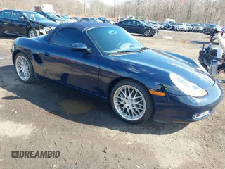 2001 Porsche Boxster with VIN WP0CA29861S620159, listed as a IAAI auction lot 41868701 with 38,776 mi miles. Bid and sale history available at carsss.com. Image 1.