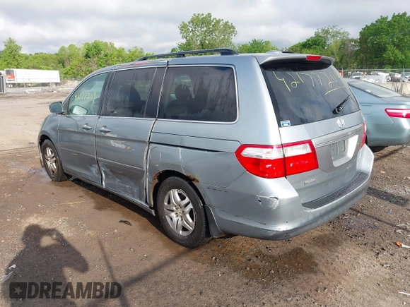 2007 Honda Odyssey EX-L z VIN 5FNRL38717B002725, wystawiony jako IAAI lot #42177209 z przebiegiem 226 706 mil mil oraz . Historia ofert i sprzedaży dostępna na DreamBid. Obrazek 3.