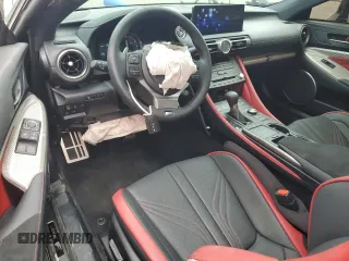 2023 Lexus RC F with VIN JTHDP5BC9P5008837, listed as a Copart auction lot 63483635 with 5,908 mi miles and Salvage title. Bid and sale history available at DreamBid. Image 8.