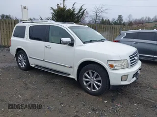 2008 Infiniti QX56 with VIN 5N3AA08C48N911000, listed as a IAAI auction lot 41875186 with 295,813 mi miles. Bid and sale history available at carsss.com. Image 1.