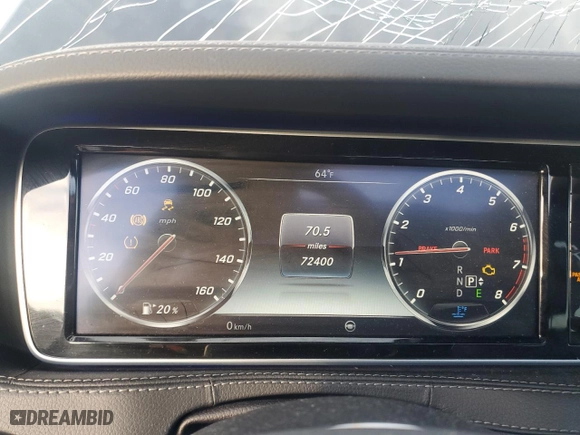 2016 Mercedes-Benz S-Class S 550 with VIN WDDUG8FB2GA233067, listed as a Copart auction lot 42930475 with 72,400 mi miles and Salvage Title. Bid and sale history available at carsss.com. Image 9.